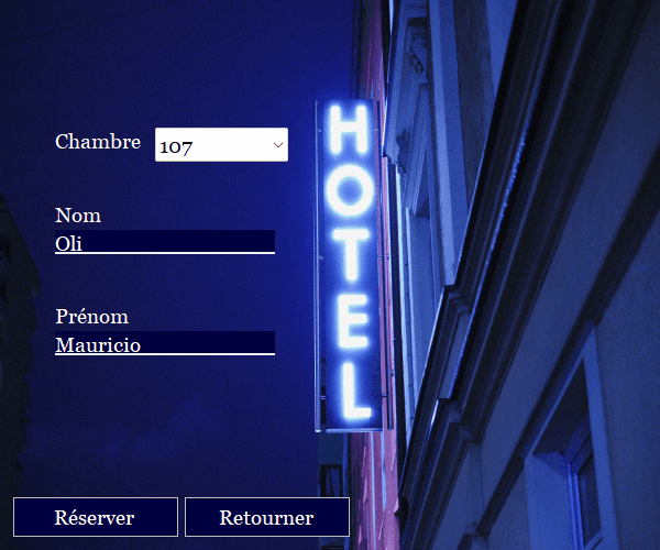 Système de Réservation d'Hôtel Screenshot 2