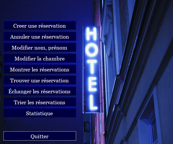 Système de Réservation d'Hôtel